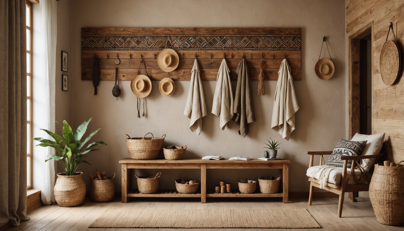 découvrez comment adopter un portemanteau mural au style artisanal africain pour ajouter une touche d'inspiration déco venue d’afrique à votre intérieur.