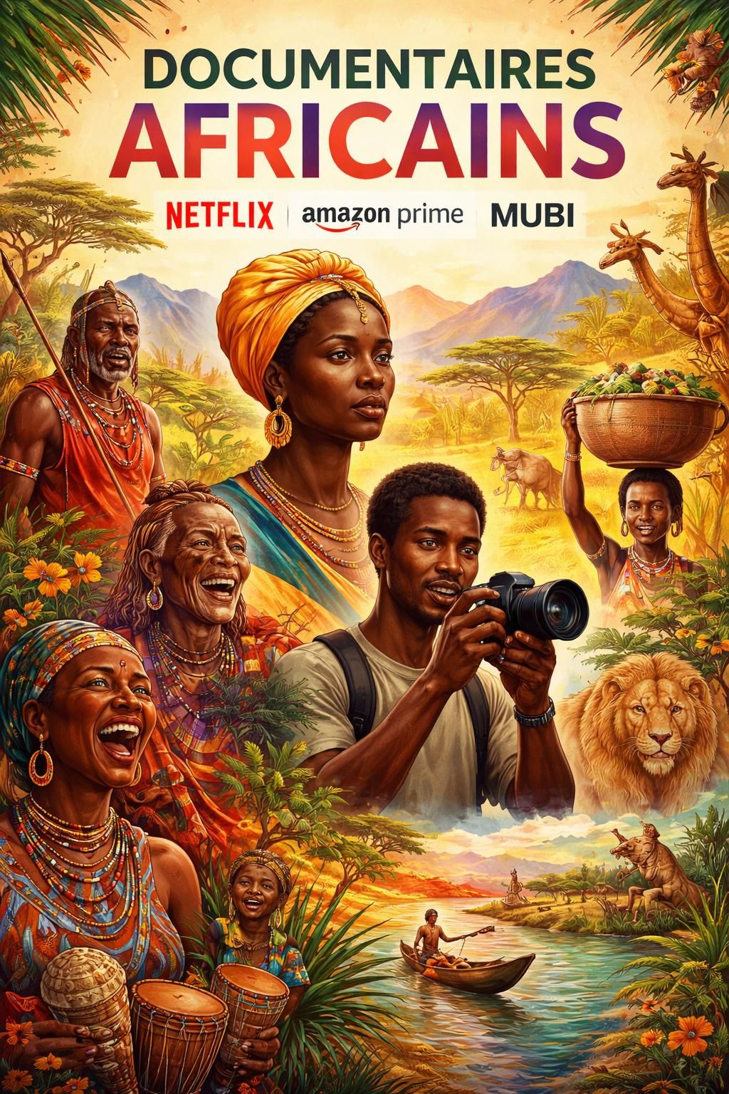 découvrez une sélection captivante de documentaires africains disponibles en streaming sur netflix, amazon prime et mubi, explorant la richesse culturelle, l'histoire et les réalités contemporaines du continent africain.